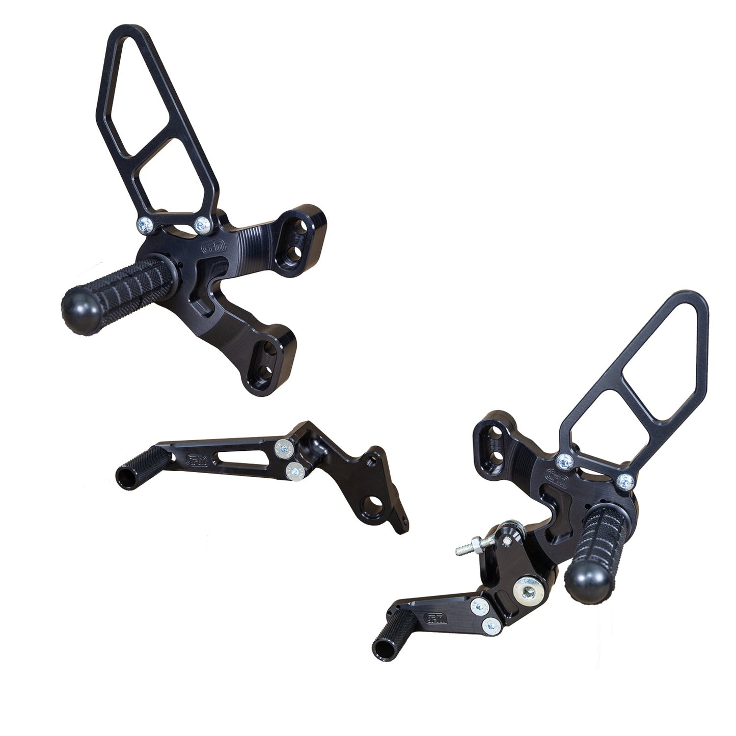 WOODCRAFT DUCATI 1198SP/848 EVO COMPLETE GP REARSET (FACTORY QS) NO FOLDING TOE PIECES. SKU: 05-0641B