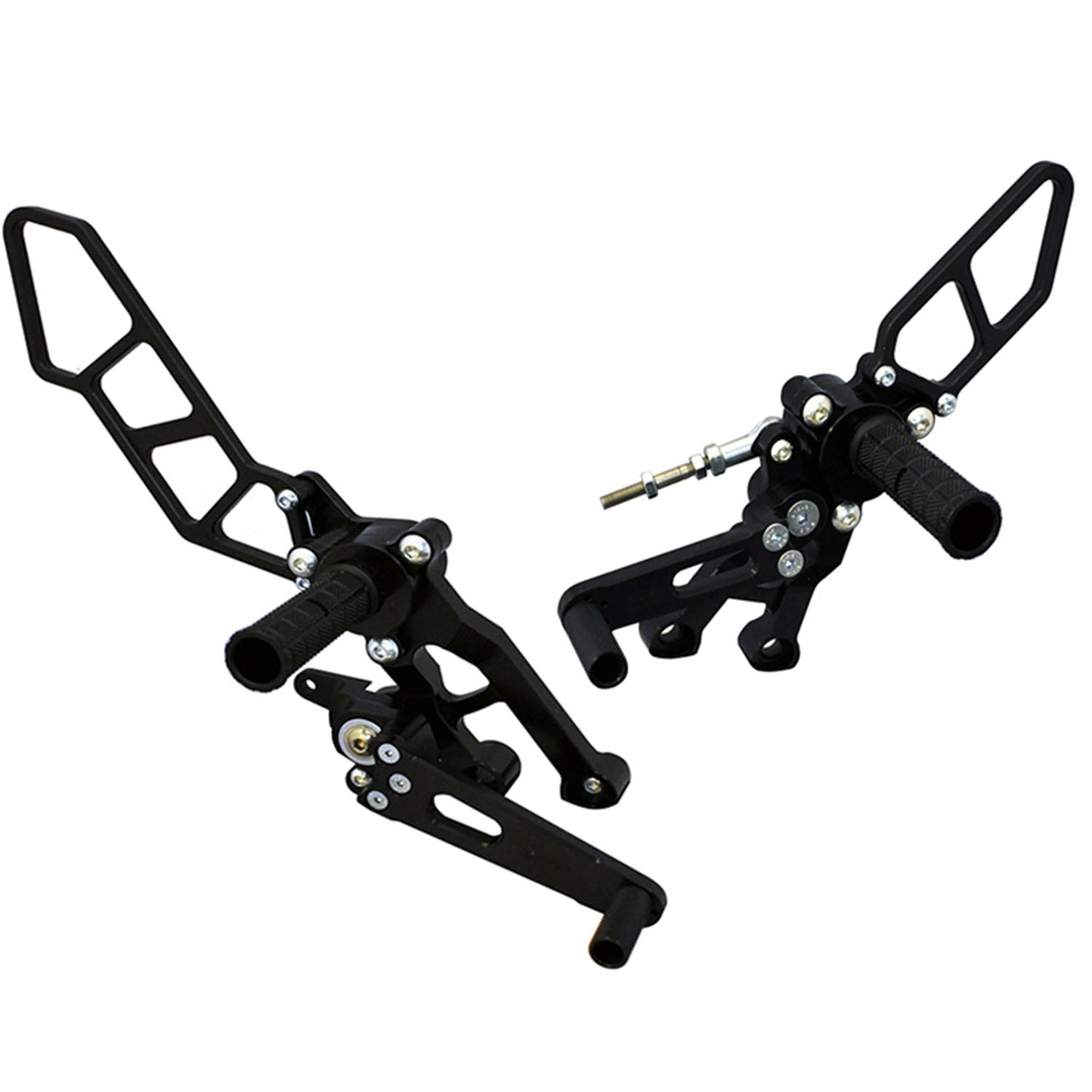 WOODCRAFT DUCATI HYPERMOTARD 939 COMPLETE REARSET NO FOLDING TOE PIECES. SKU: 05-0654B