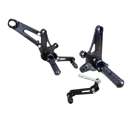 WOODCRAFT DUCATI DIAVEL GP SHIFT ADJUSTABLE COMPLETE REARSET KIT. SKU: 05-0671B