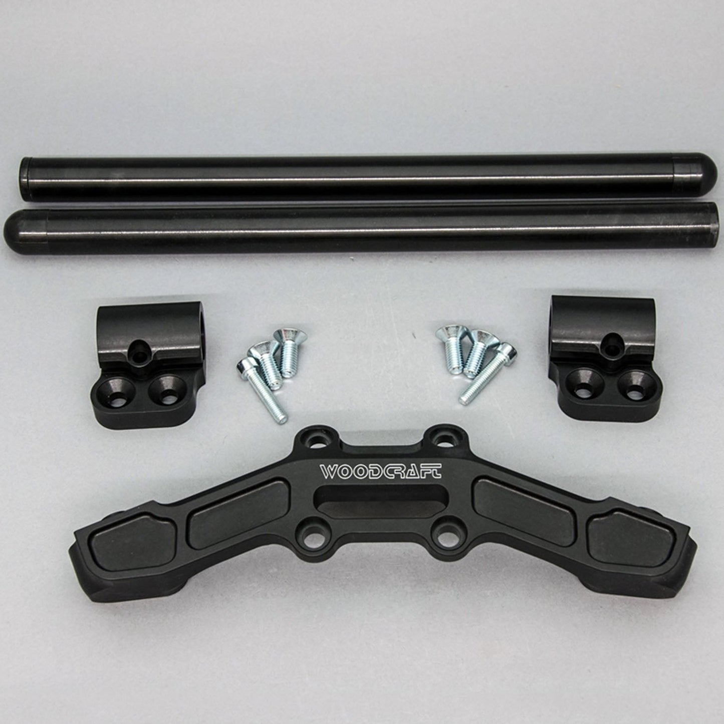 WOODCRAFT CLIPON ADAPTER PLATE W/ XL BLACK BARS DUCATI SCRAMBLER. SKU: 12-1615