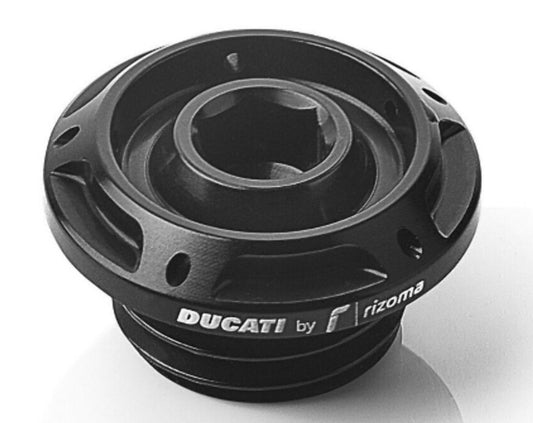 OIL FILLER CAP BY RIZOMA (BLACK) FOR MOST DUCATI MODELS - SKU: 97380871AA