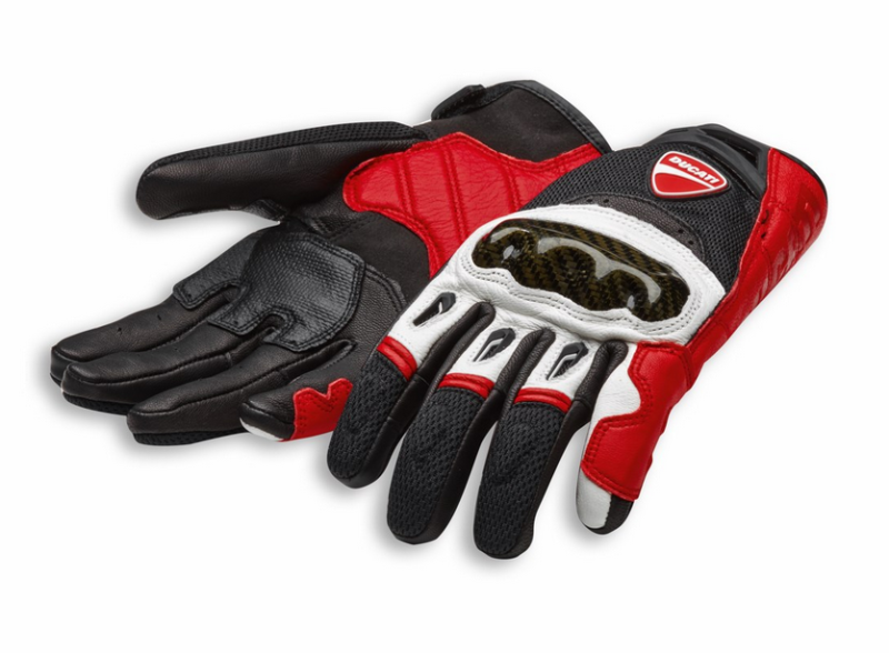 DUCATI COMPANY C1 GLOVES. BLACK / RED / WHITE. SKU: 9810421