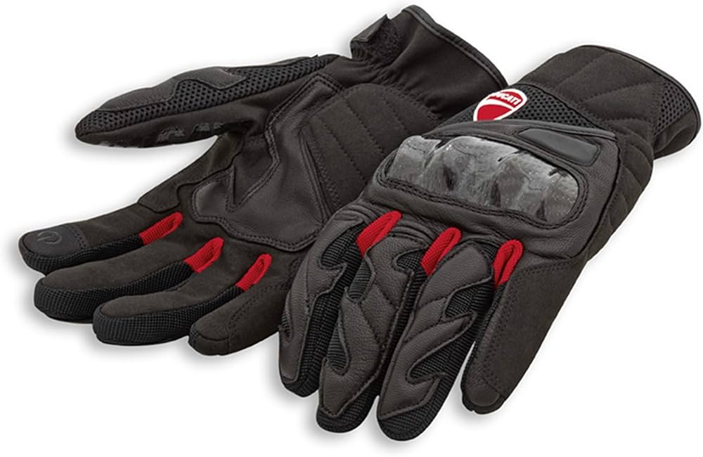 DUCATI CITY C3 GLOVES. BLACK / RED. SKU: 98107134