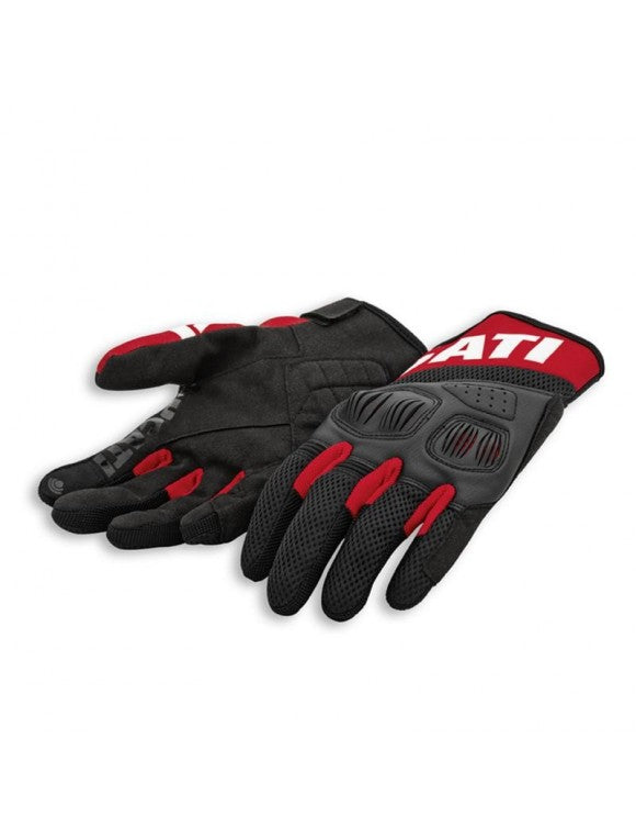 DUCATI  GUANTI SUMMER C3 GLOVES. BLACK / RED/ WHITE SKU: 98107136